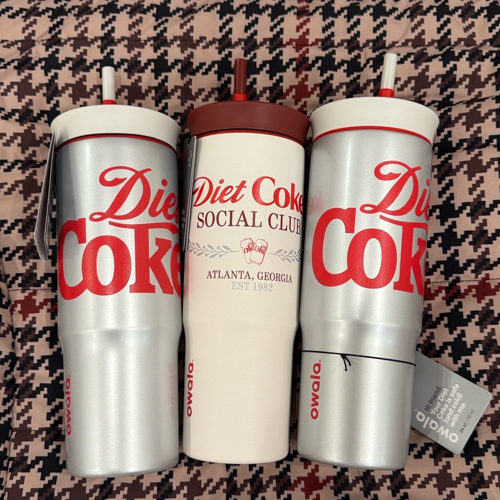 Owala Diet Coke 24oz tumbler Special Edition Stainless Steel Straw Classic NWT